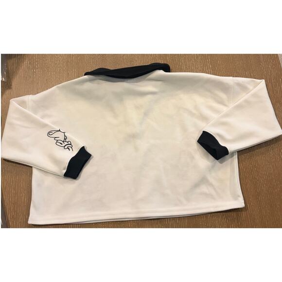 Disney Mickey Mouse Long Sleeve Polo Blouse 7/8 Girls Crop Soft Minnie Mouse - Picture 3 of 5